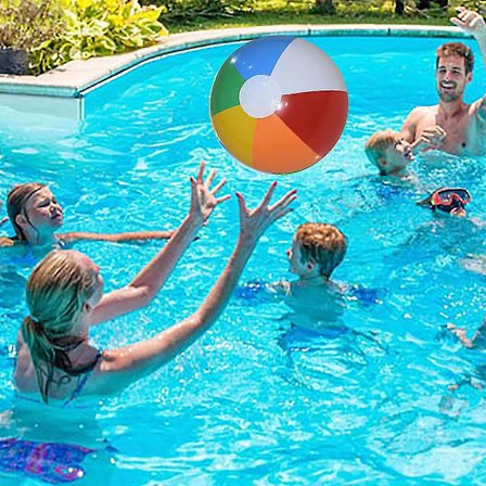Beach Ball Bulk Uppblåsbar Beach Ball Regnbågsfärg poolleksaker