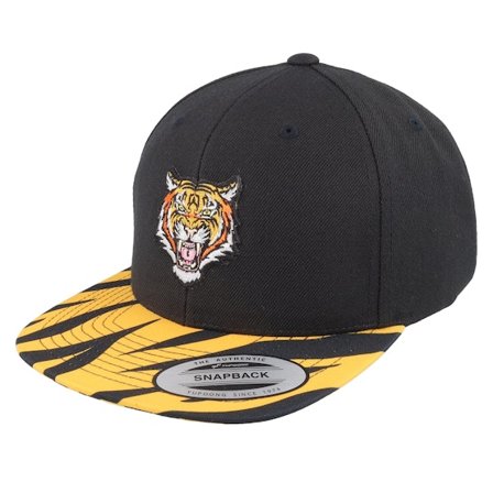 Kiddo Cap - Black - snapback - Cap - Kids Vicious Tiger Black/Tiger Snapback - Hatstore