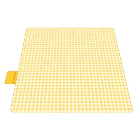 200X200cm Ulkoilma Camping Mat Nukkuminen Mat Picnic Mat Paksuuntunut Vedenpitävä Ranta Matto Camping Ten(Keltainen)