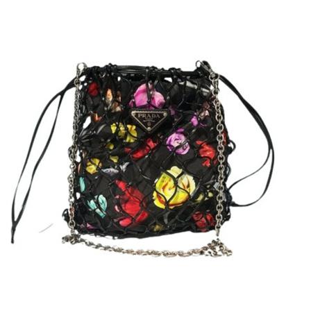 Prada Vintage, Pre-owned Sac Filet Zwart, Dames, Maat:ONE Size,nylon