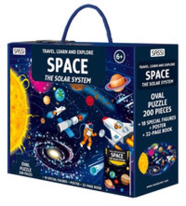 Space. The solar system. Travel, learn and explore. Ediz. a colori. Con oval puzzle. Con 18 special figures. Con Poster Matteo Gaule