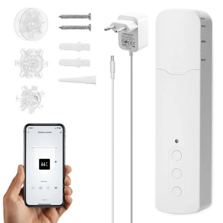 WIFI Smart Elektrisk Gardin Motorer Kæde Rulle APP Kontrol Persienner Pull Bead Gardin Motor System