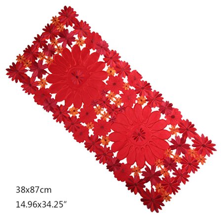 Joulukukka Pöytäliina Kirjailtu Joulutähti Orjanlaakerinlehti Pöytäliina