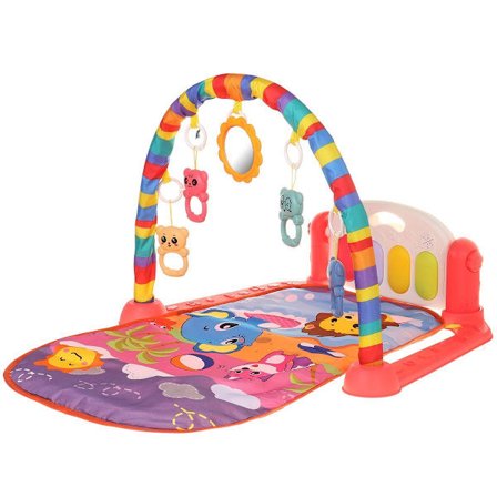 3 i 1 Baby Crawling Lekmatta Mjuk Fitness Aktivitets Gym Musik KLB