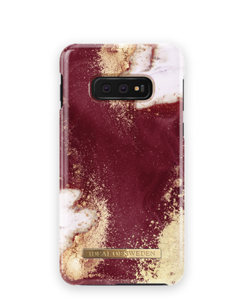 Fashion Case Galaxy S10E Golden Burgundy Marble