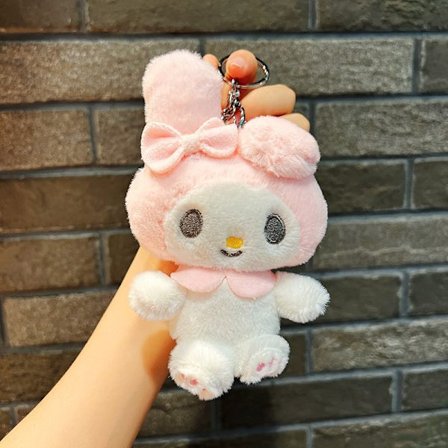 Sød lille dukke, par taske vedhæng, plyslegetøj dukke nøglering, dukke hæng