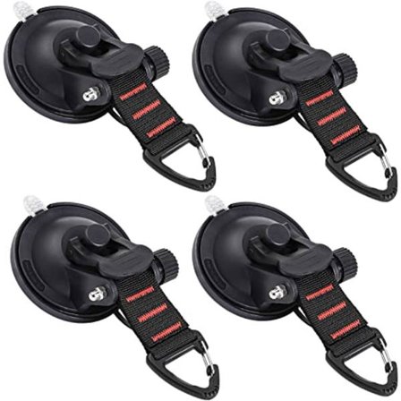 Kraftige sugekopper 4 stykker med kroker utendørs oppgradert influensa