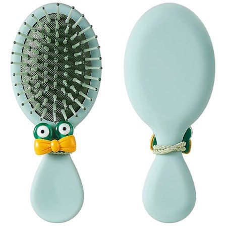 Mini Rejse Børne Oval Hårbørste Til Vådt Tørt Alle Hårtyper