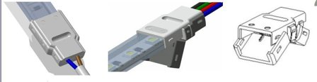 SYNERGY LED FLEX Strip zub. Easy Connect Strip to Wire 8/10mm IP67
