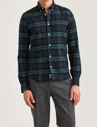 Morris Soft Twill Tartan Shirt-Slim Fit - Multi/patterned - S