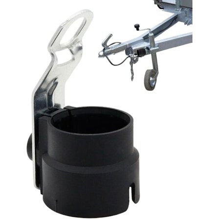 Tilhengerkontakt Holder - Beskyttende Tilbehør Kompatibelt med 7 og 13 Pins Tilhengerplugger - Svart