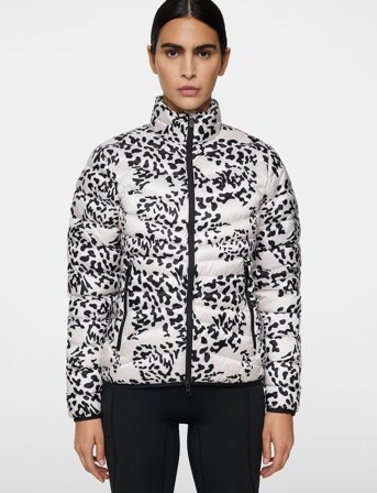 J. Lindeberg Lara Light Down Jacket Print - Beige - XL