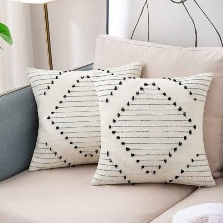 Set med 2 bohemske putetrekk 45x45cm, bohemsk stil dekorat