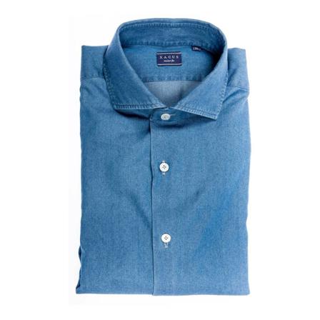 Xacus, 21724.815/Bc 719 Shirt Blauw, Heren, Maat:S