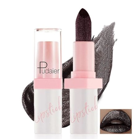 Metallisk Glitter Læbestift til Kvinder, Perlemors Glitter Læbestift, Metallisk 3D Shine Lip Tint, High Impact Læbefarve Shimmer Sparkle Vandtæt Lip 