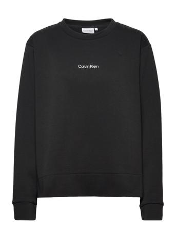 Inclusive Micro Logo Ess Swtshrt Sweat-shirt Tröja Svart Calvin Klein