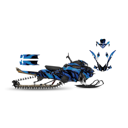 Dekalkit SweTown Inferno Blue - Lynx Xtrim RE 3500 850 E-Tec 2018-2020