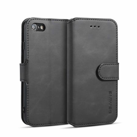 INF iPhone 7/8 suojakotelo PU-nahka musta