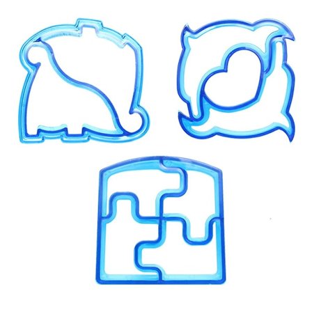 3 stk./sæt dyreformet brødstempling forme toastforme køkken