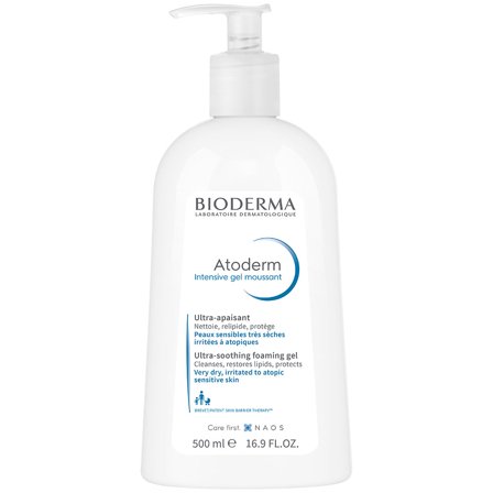 BIODERMA Intensive Gel moussant Gel detergente purificante delicato, anti-prurito 500ml - Bagno e Doccia