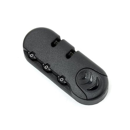 5 stk. svart 3-sifret kombinasjonslås for reiseskrin