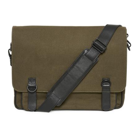Matinique Messenger Canvas Taske Grøn, Herre Skuldertasker, Størrelse: ONE Size