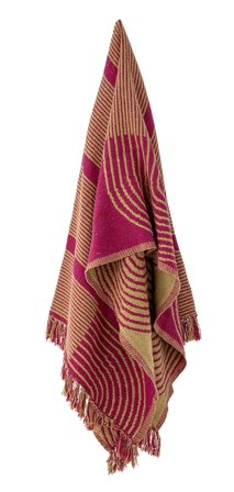 Bloomingville Pledd Tiffanie Bomull Rosa