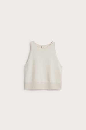 Kappahl | Singlet i ull- og kasjmirblanding Lys beige XS | Lys beige