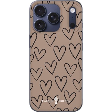 Yhteensopiva Puhelinkuori Apple Apple iPhone 17 Pro Cactus and Friends - Earthy Sketch Hearts