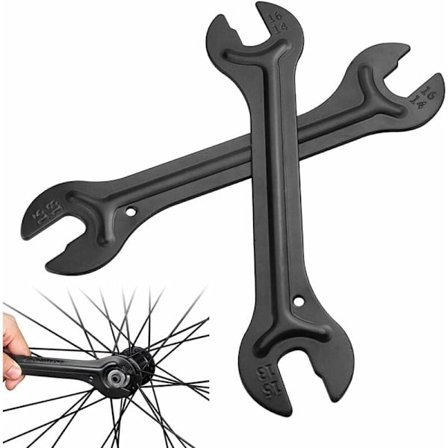 Polkupyörän napa-avaimen 13/14/15/16mm kartiopäisen avaimen polkupyörän napa-avaimen 2 kpl (musta)