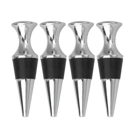 4-pack Metalliska Vinförseglare Champagneflaska Kork Vinförseglare Partypresenter