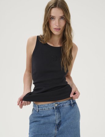 My Essential Wardrobe Mandymw Top - Black - L