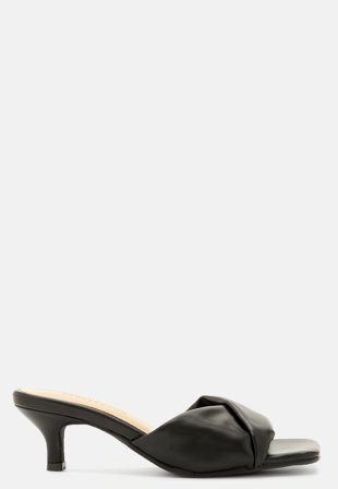 BUBBLEROOM Ana Heeled Sandal Black Sko