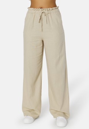 ONLY Onlcaro Wide Linen Bl Pant Klær