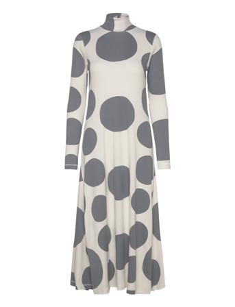 Willa Klaava Polvipituinen Mekko Cream Marimekko