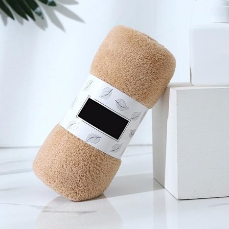 30*60 cm mjuka koraller fleecehandduk Välabsorberande badhandduk för hemhandansiktsdusch piller inte fasta färger