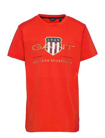 Archive Shield Ss T-Shirt T-shirts Short-sleeved Rød GANT