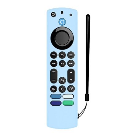 Fjernbetjening til etui-erstatning til TV-stick til Alexa Voice Remote Sleeve Fjernbetjening Silikone til etui med snor