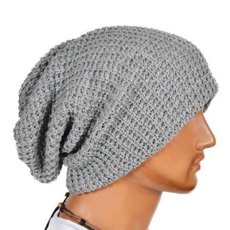 Dam Slouch Long Beanie Hat Vinter Ull Cap Varm stickad mössa