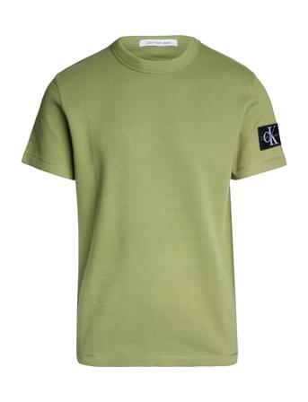Badge Waffle Tee Khaki Calvin Klein Jeans
