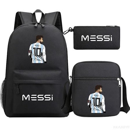 Fodbold Messi rygsæk 3 dele