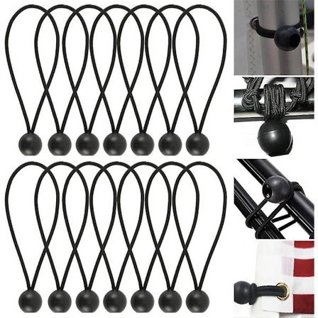 50-pack Boll Bungee-snören för Tält, Presenningar och Markiser [HK]