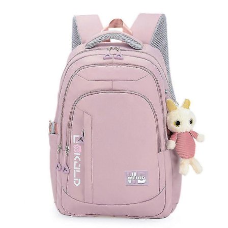 Koulureppu lapsille, teinitytöille, lapsille, koululaukku, vedenpitävä koulureppu violetti