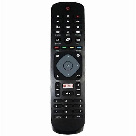 Yleiskäyttöinen Philips Smart TV -kaukosäädin Netflix-korvaus Musta db