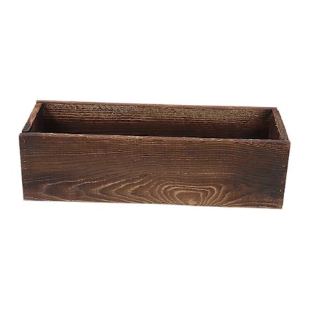 Rustik Træ Blomsterkasse Træ Blomsterpotte Plantekasse til Bondehus Kontor Hjem S