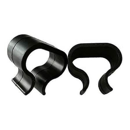 10 stk. Udendørs Kurvemøbelclips Sofa Rattan Stole Konnektor Fastgørelsesklemme Udendørs (Sort, Stor Størrelse)