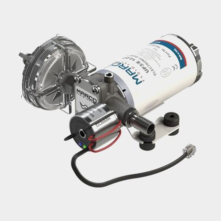 Elektrische drinkwaterpomp Marco UP3/E, 12 V/24 V, 15 l/min, G 3/8 (BSP) / 1/2 (13 mm) slang