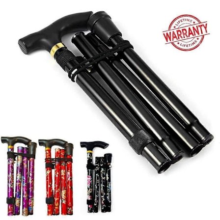 Spaserstokk Lett Sammenleggbar Justerbar Stok Lett Mobilitet Sammenleggbar Sti