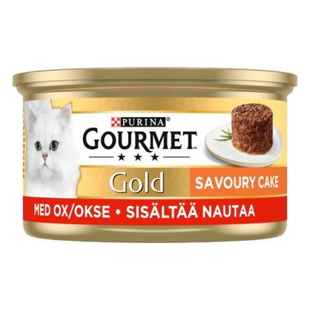Purina Gourmet Gold - Savoury Cake Oxe 85 g - Katt - Kattefôr & kattemat - Våtfôr og våtmat - ZOO.no