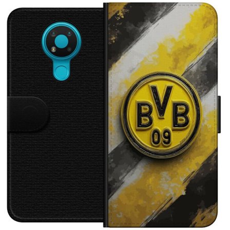 Yhteensopiva Lompakkokotelo Nokia Nokia 3.4 Värikäs abstrakti palapelikuvio, joka symboloi yhteisöllisyyttä, monimuotoisuutta ja luovuutta moderni